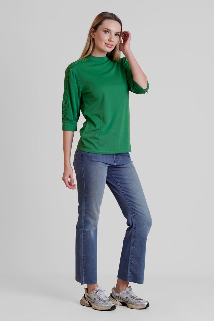 High Waist Raw Hem Flared Jeans