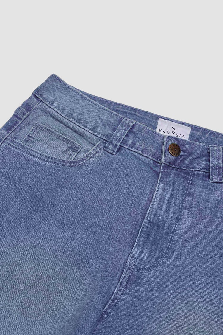 High Waist Raw Hem Flared Jeans