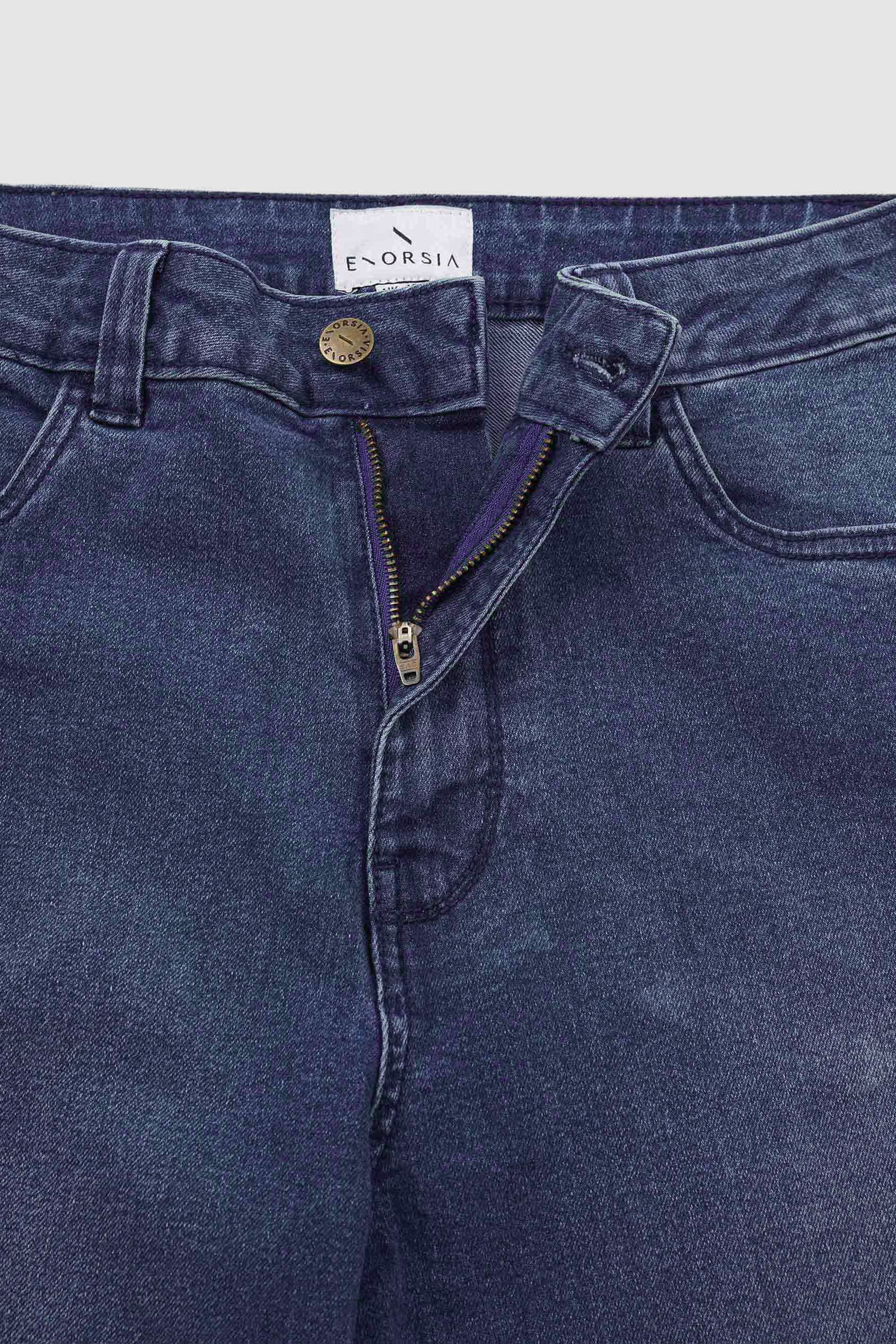 High Waist Raw Hem Flared Jeans