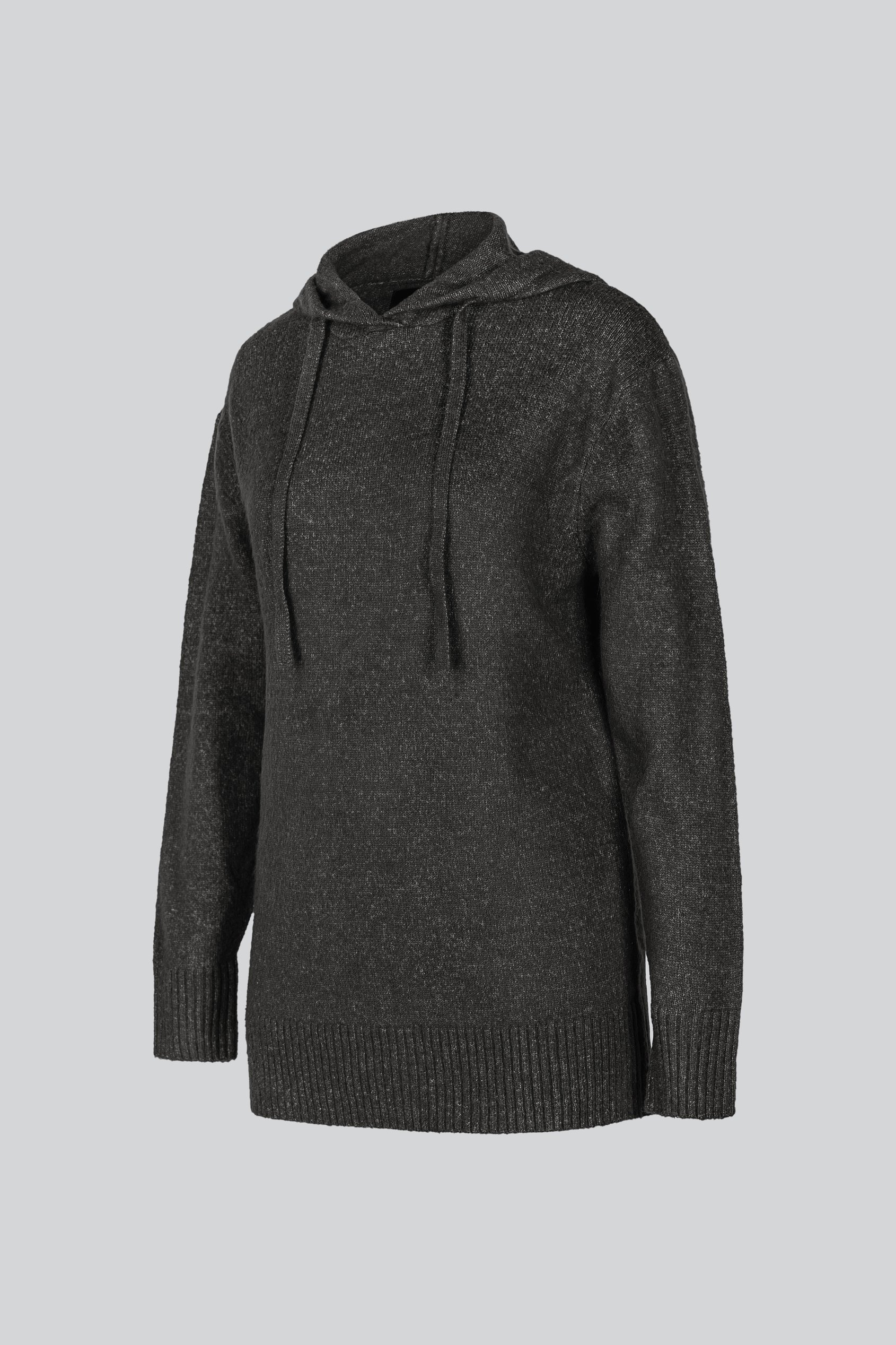 Oversized Knitted Hooded Tunic