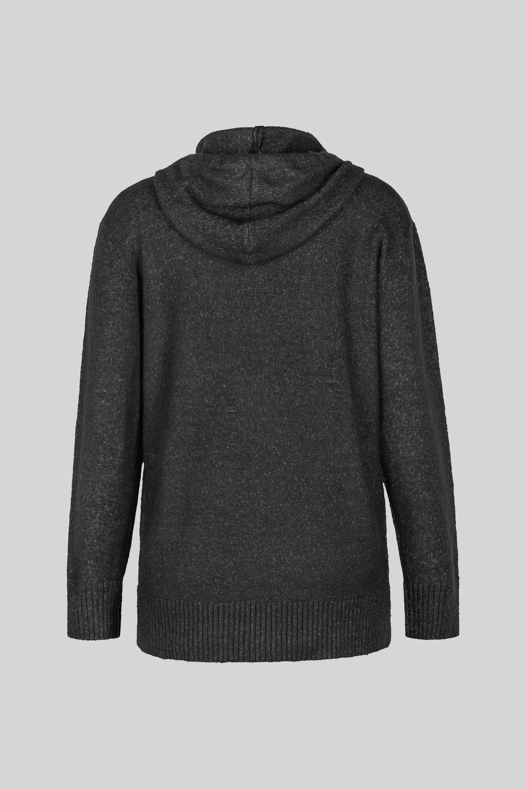 Oversized Knitted Hooded Tunic