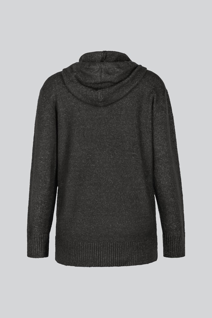 Oversized Knitted Hooded Tunic
