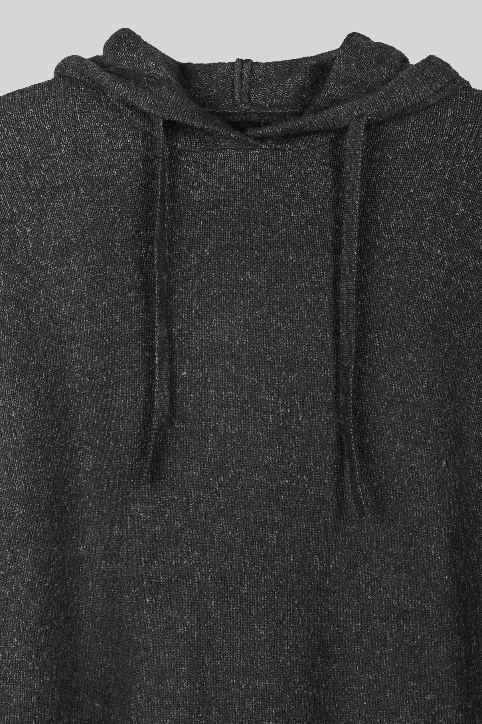 Oversized Knitted Hooded Tunic