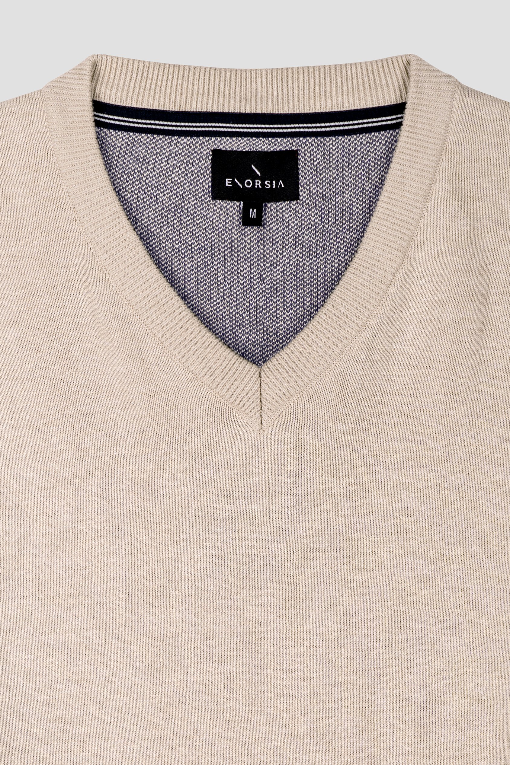 Mens V-Neck Knitted Jumper