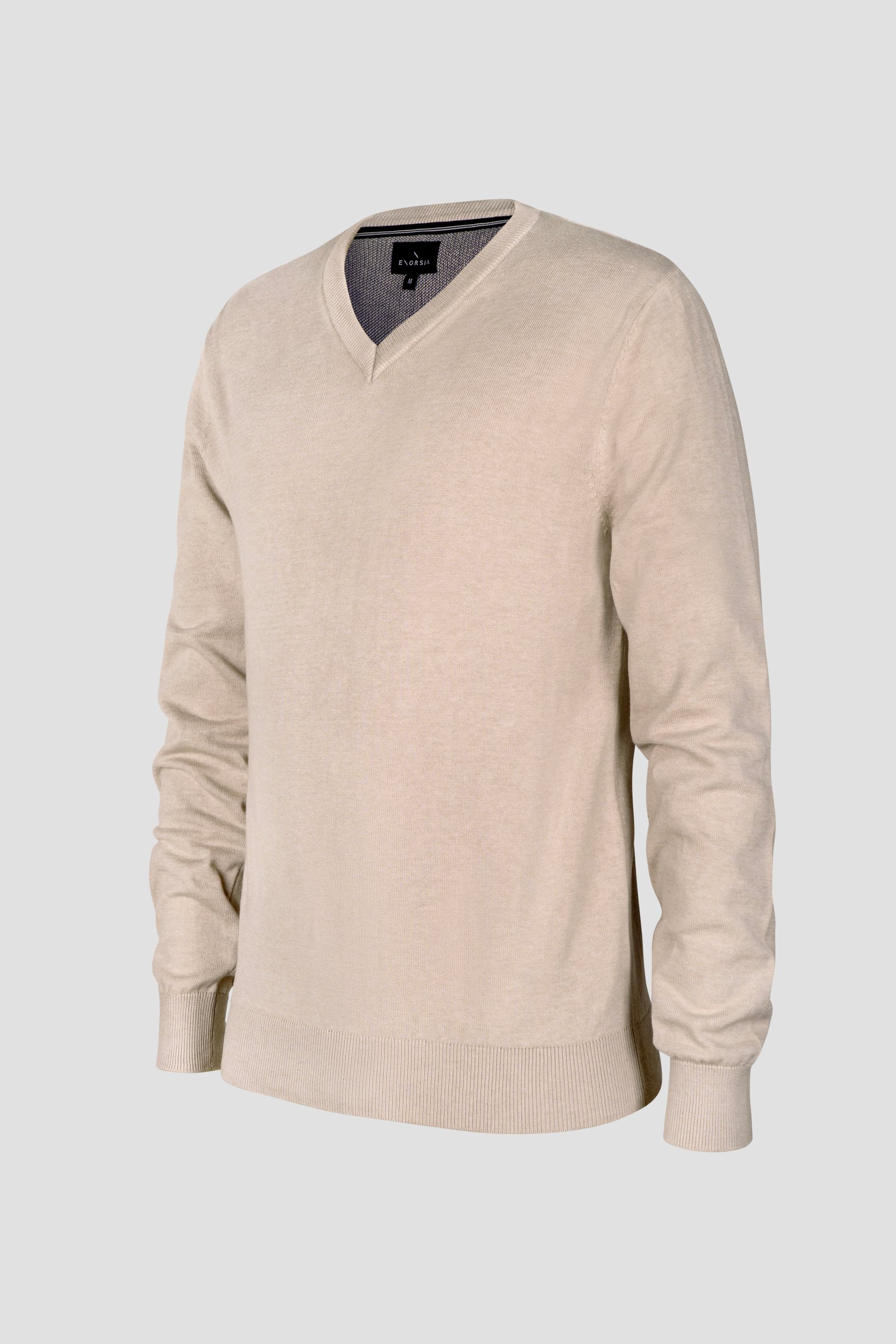 Mens V-Neck Knitted Jumper
