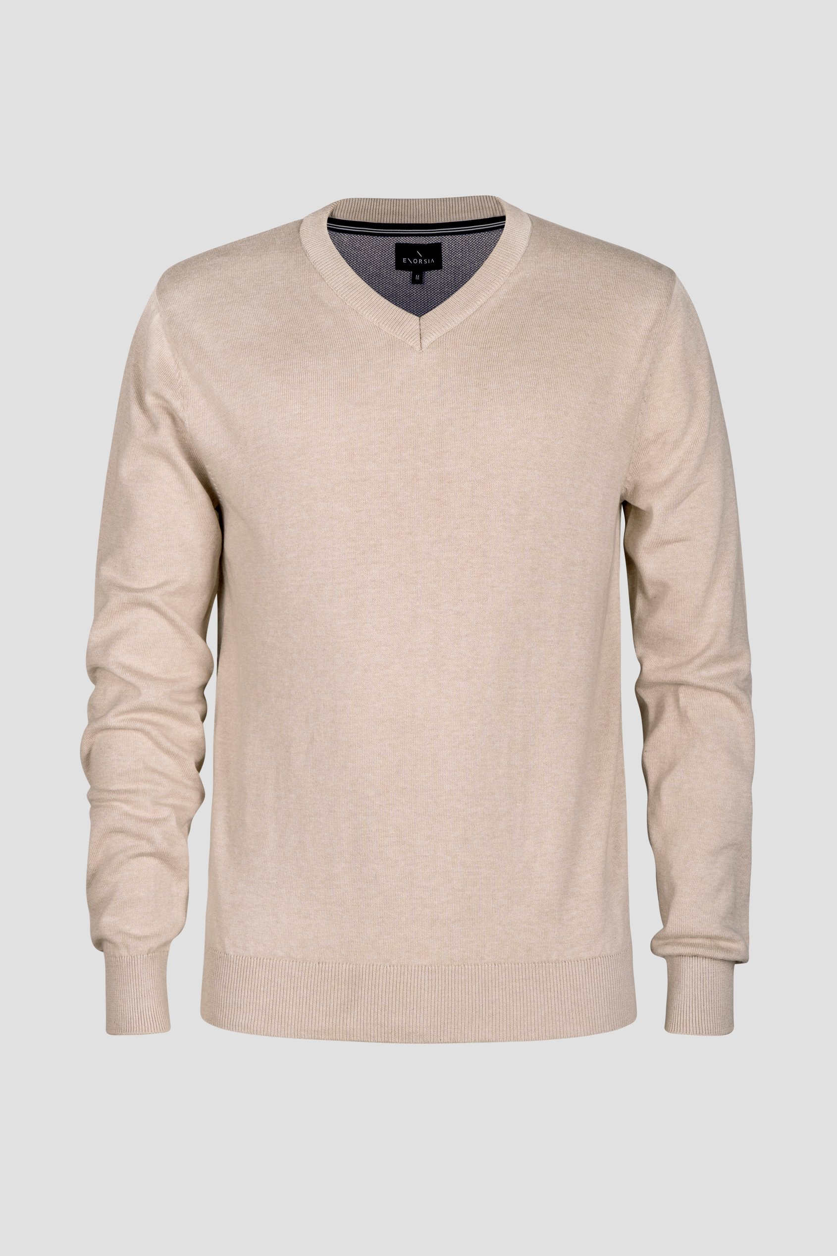Mens V-Neck Knitted Jumper
