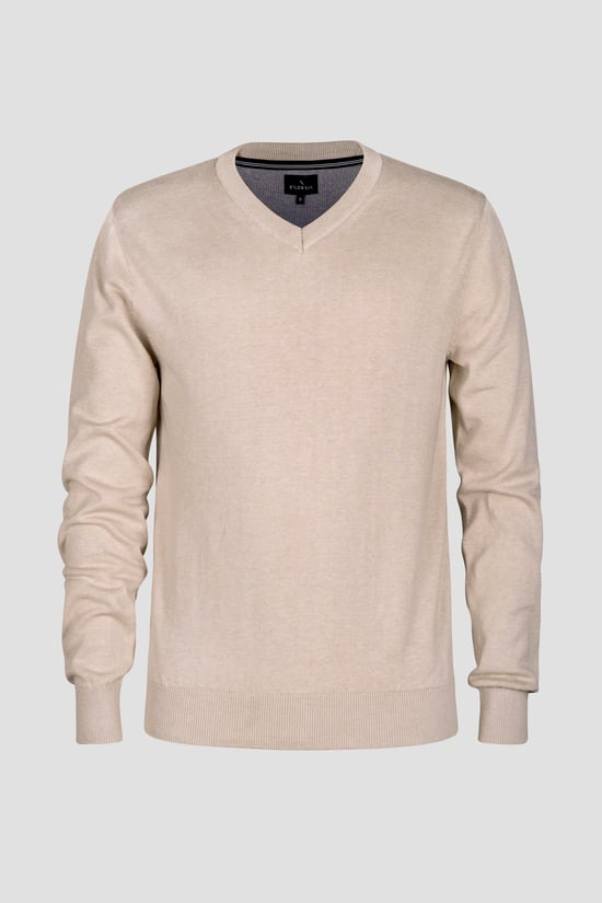 Mens V-Neck Knitted Jumper