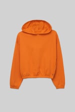 Jersey Hoodie With Elastic Waistband