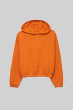 Jersey Hoodie With Elastic Waistband