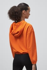 Jersey Hoodie With Elastic Waistband