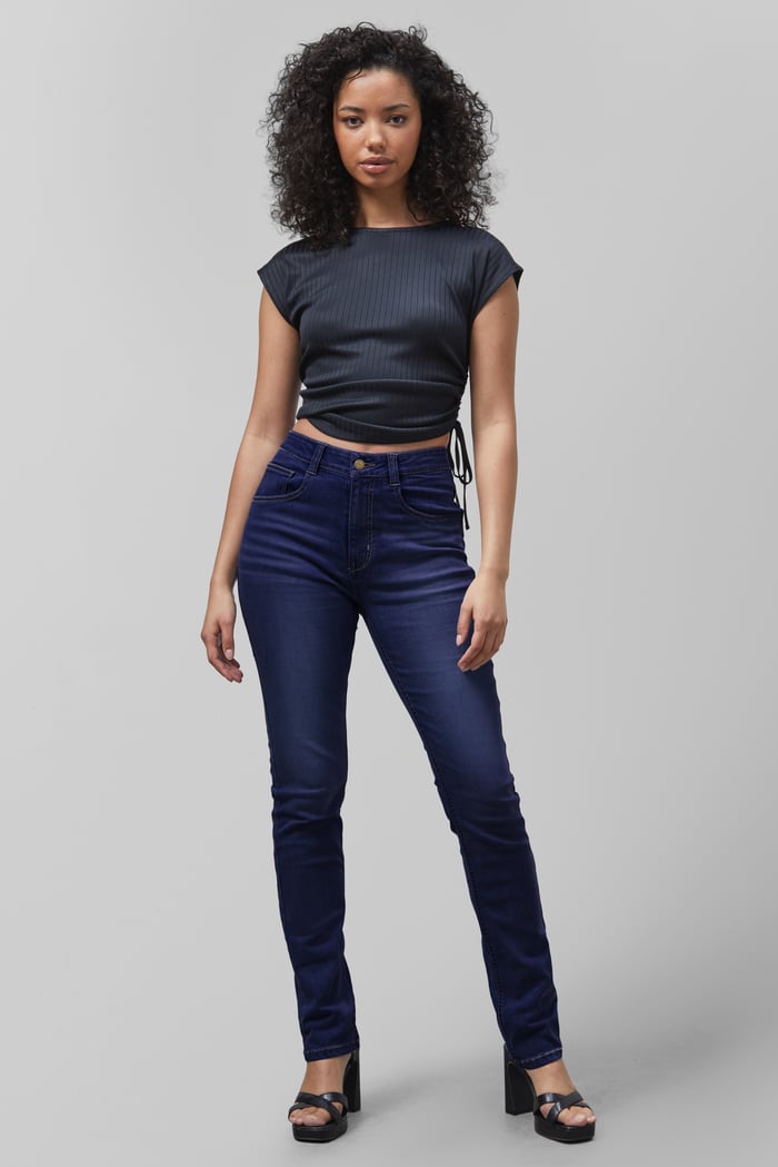 High Waist Slim Fit Jeans