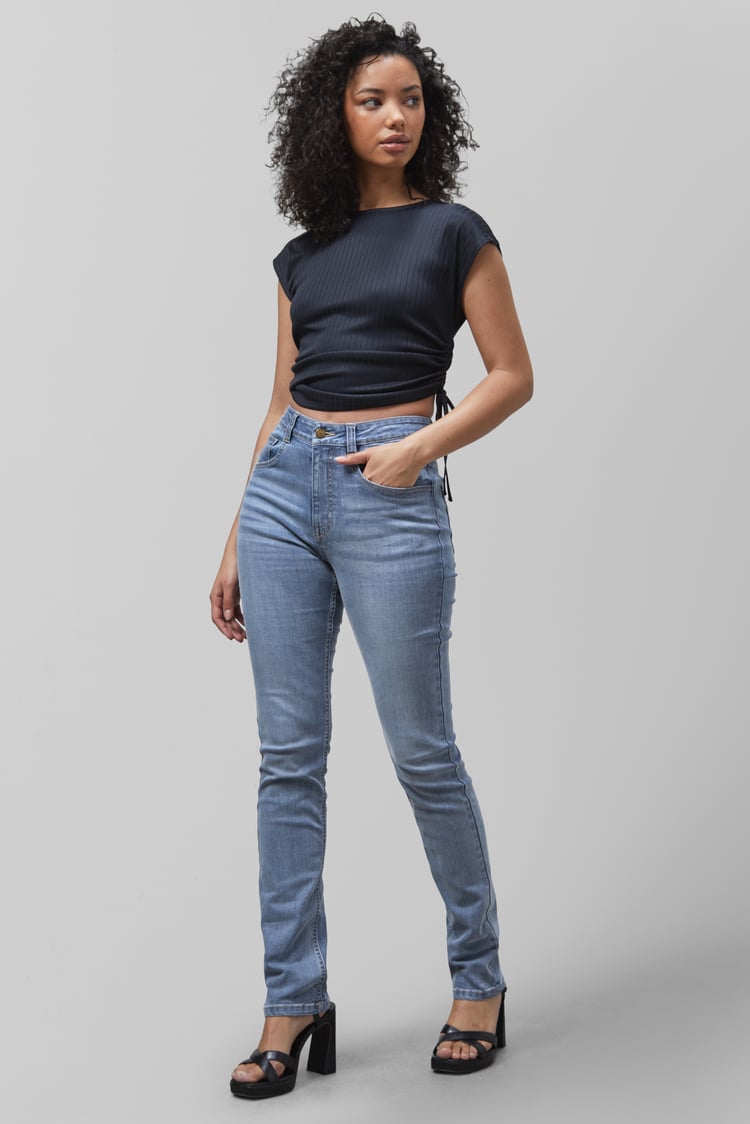High Waist Slim Fit Jeans