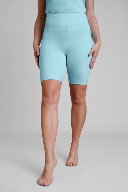 Womens Dark Charcoal High waisted Sports Shorts