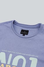 Mens Indigo Wash Graphic T-Shirt