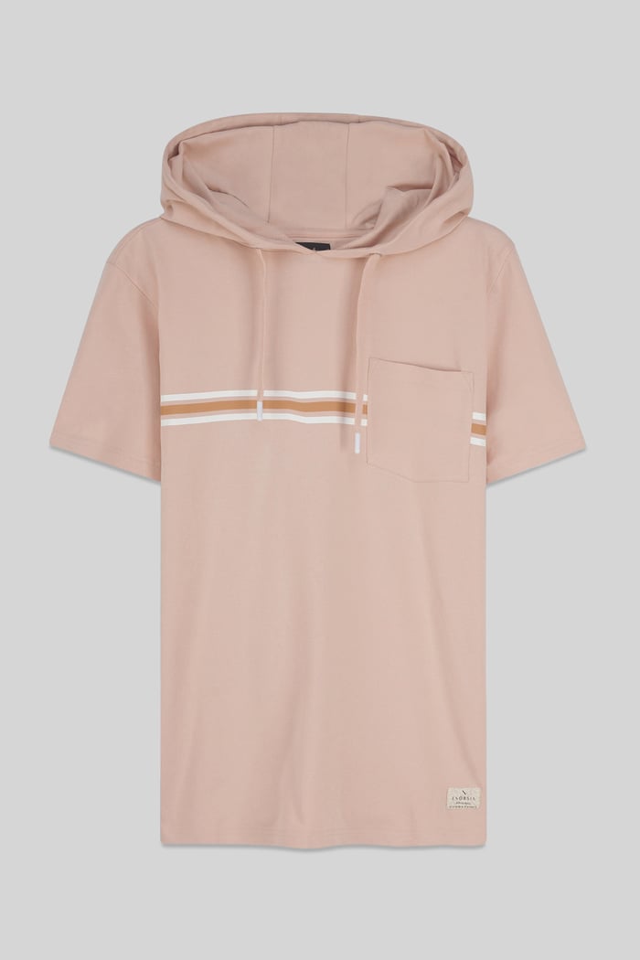 Mens Essential Hooded Tee & Shorts Set