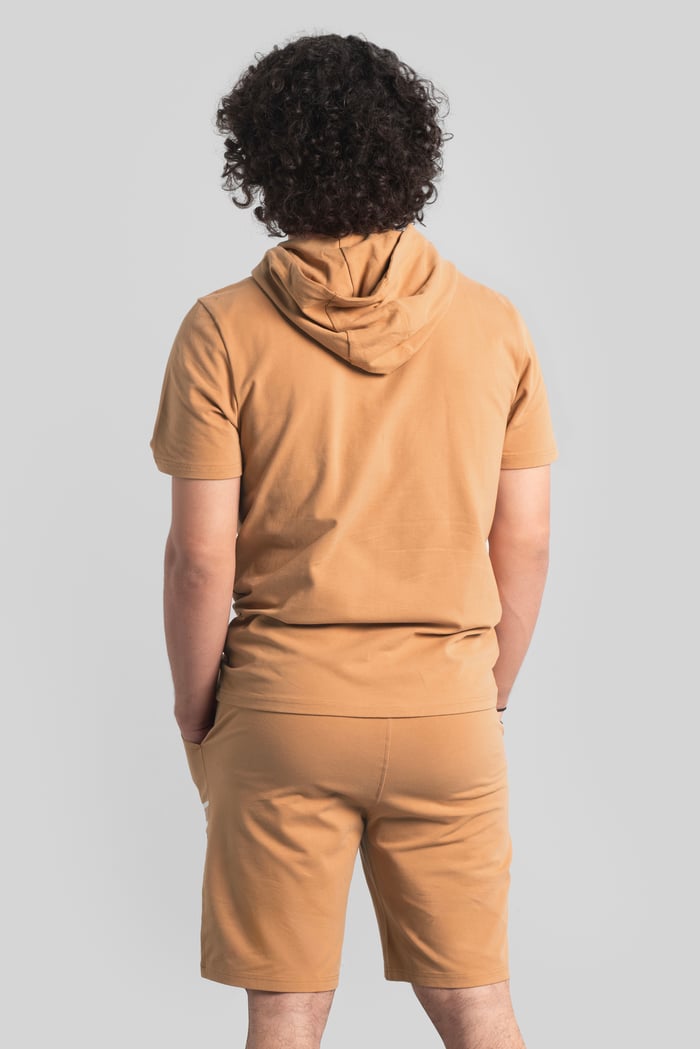 Mens Essential Hooded Tee & Shorts Set