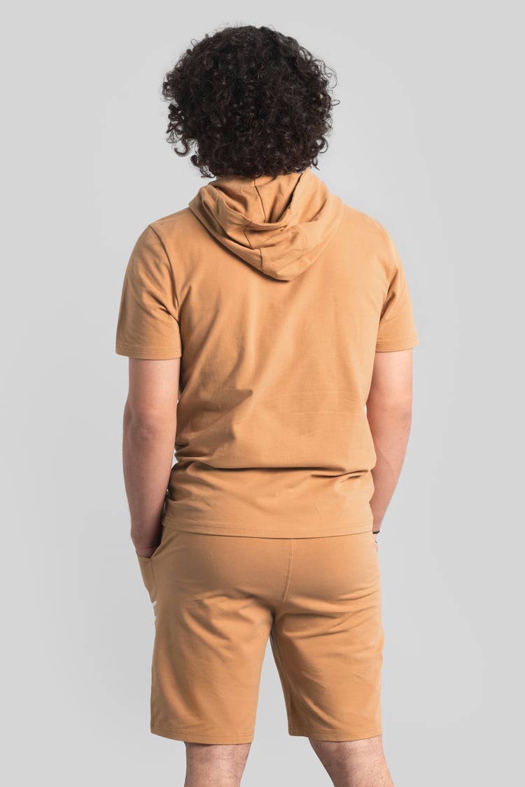 Mens Essential Hooded Tee & Shorts Set