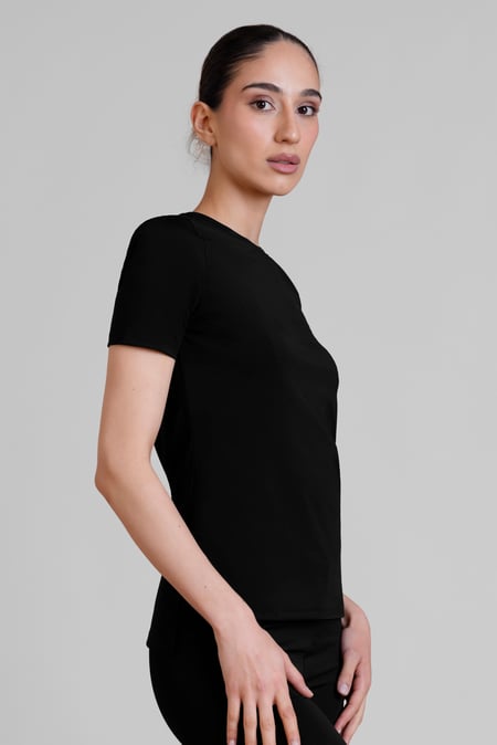 Dark Charcoal Slim Fit Moisture Wicking Active T-Shirt