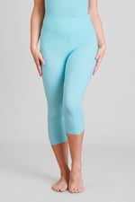 High Waisted Cropped Active Leggings