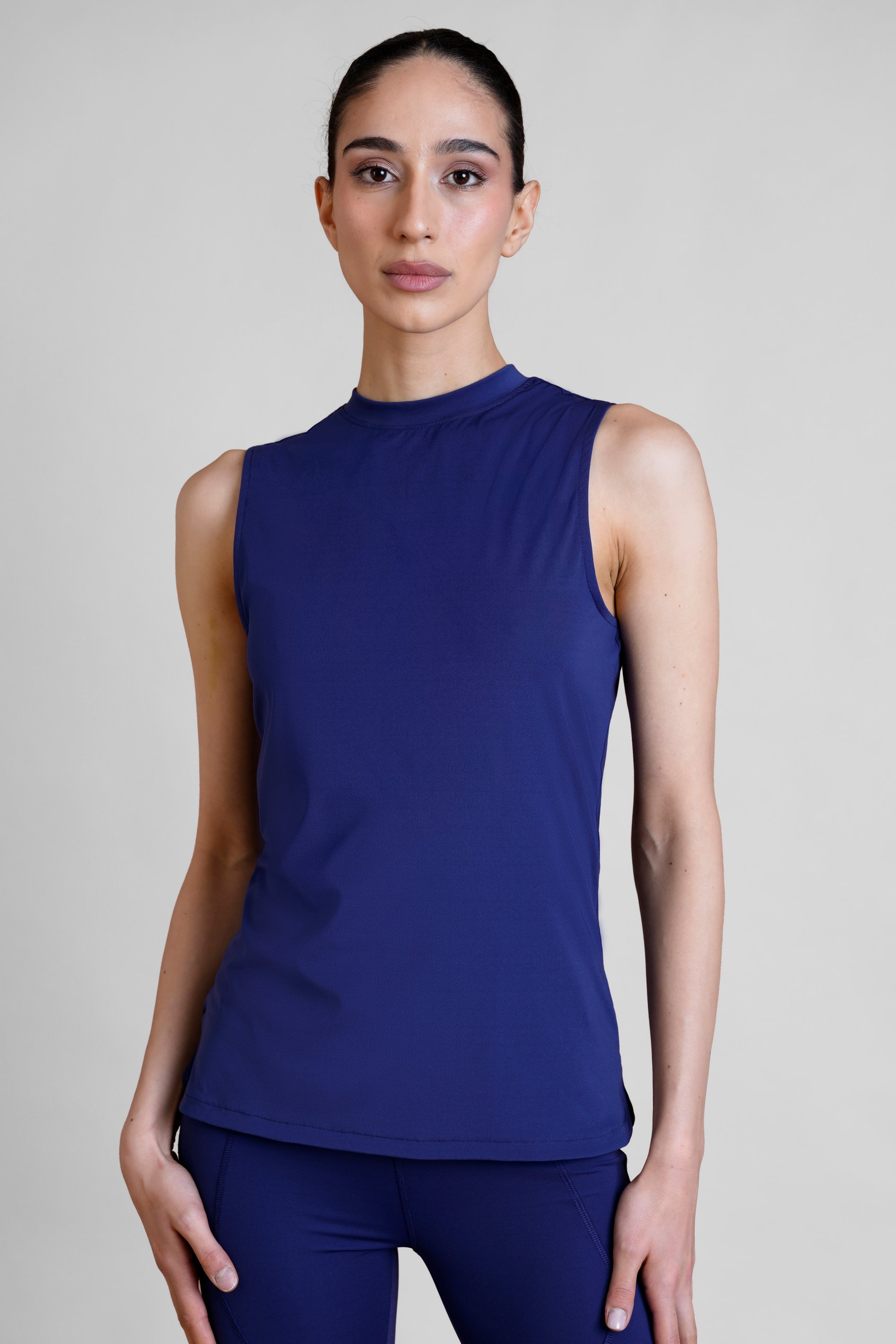 Womens High Neck  Active Vest