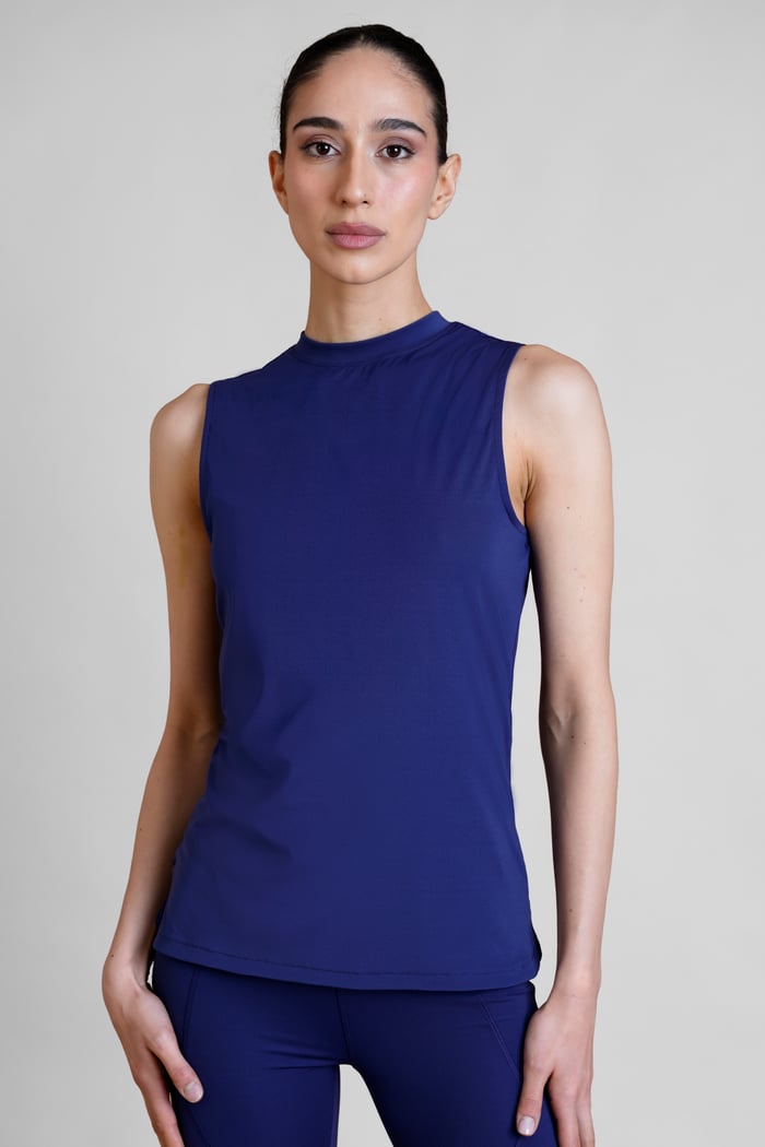 Womens High Neck  Active Vest