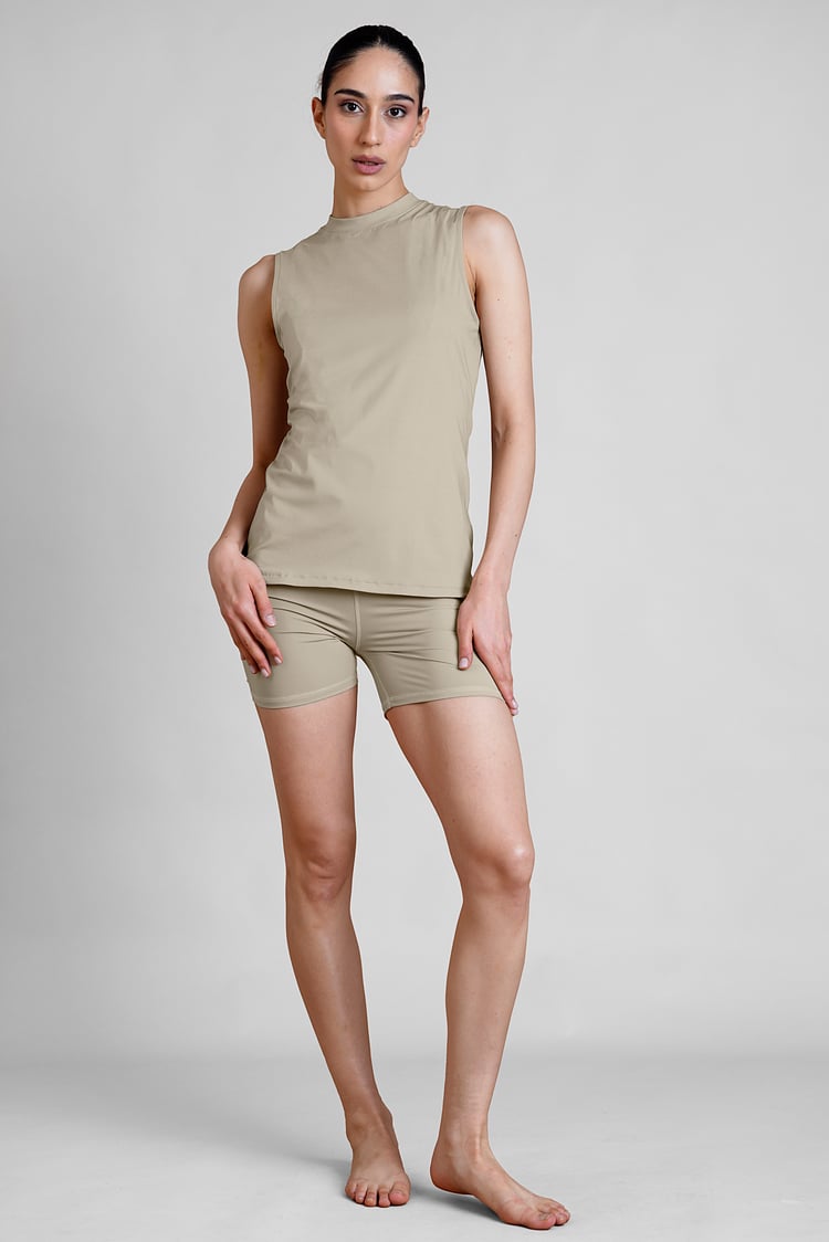 Womens High Neck  Active Vest