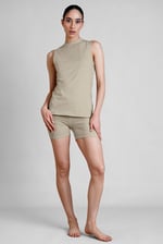 Womens High Neck  Active Vest