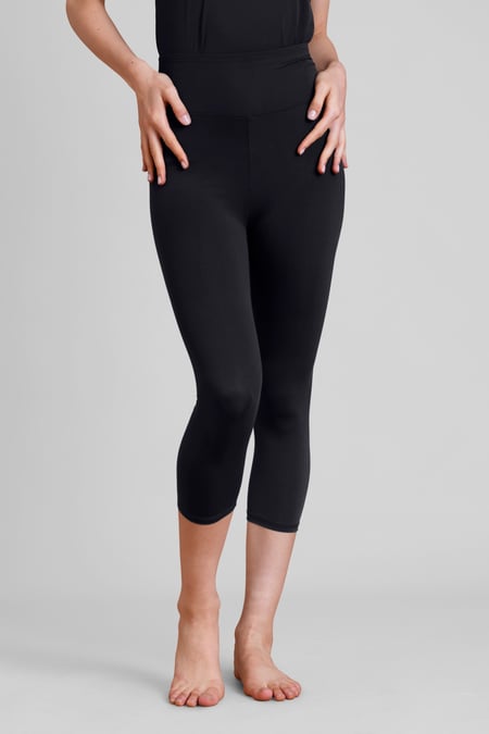 Aqua Blue High Waisted Cropped Active Leggings
