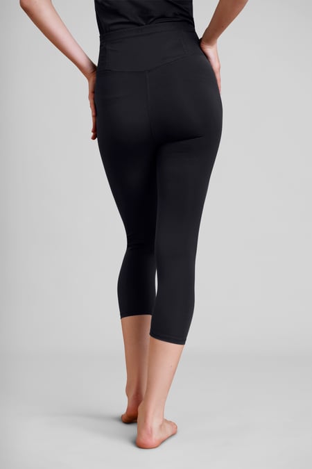 Dark Charcoal High Waisted Cropped Active Leggings