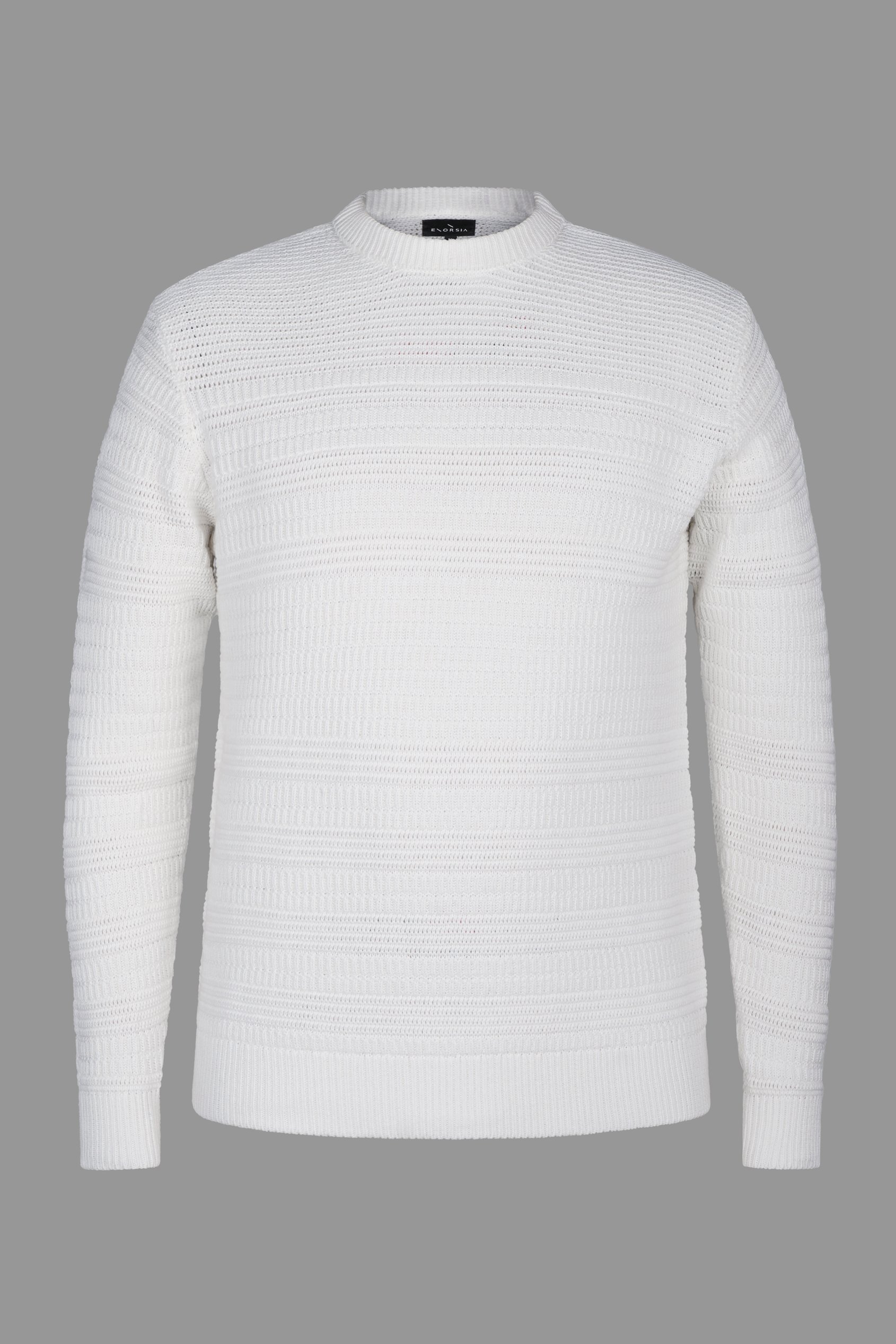 Textured Crew Neck Jumper