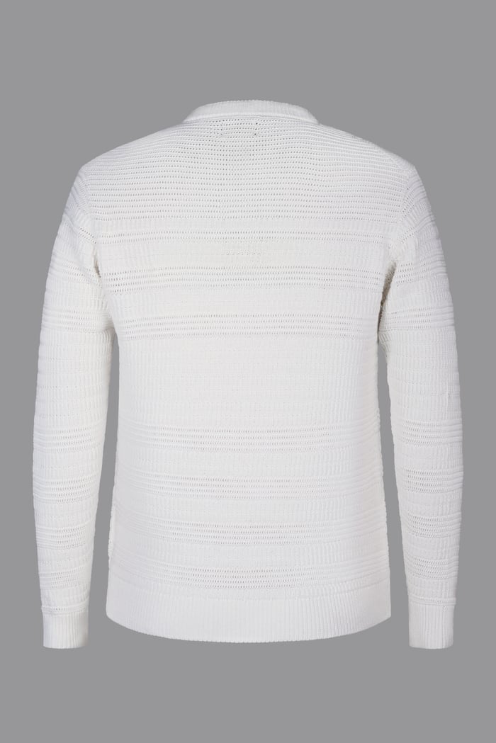 Textured Crew Neck Jumper