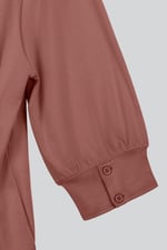 Womens V-Neck front Pleated Jersey Tops