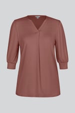 Womens V-Neck front Pleated Jersey Tops