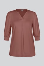 Womens V-Neck front Pleated Jersey Tops