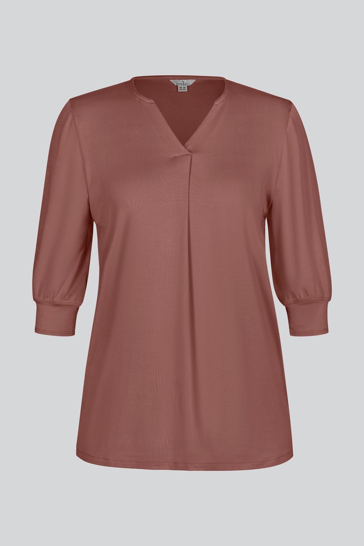 Womens V-Neck front Pleated Jersey Tops