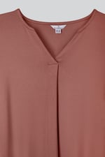 Womens V-Neck front Pleated Jersey Tops