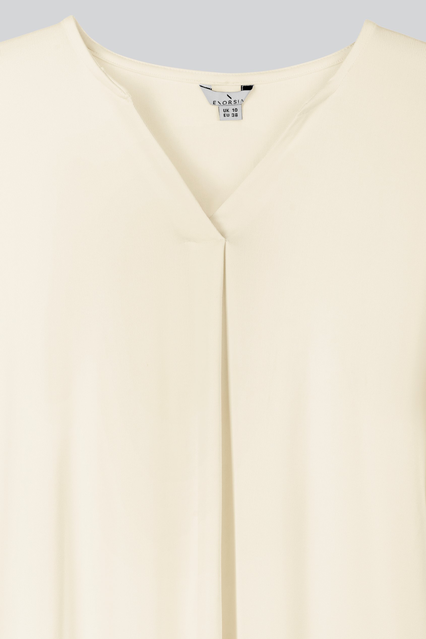 Womens V-Neck front Pleated Jersey Tops