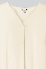 Womens V-Neck front Pleated Jersey Tops