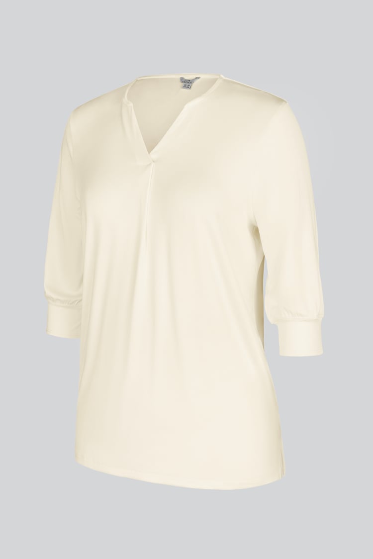 Womens V-Neck front Pleated Jersey Tops