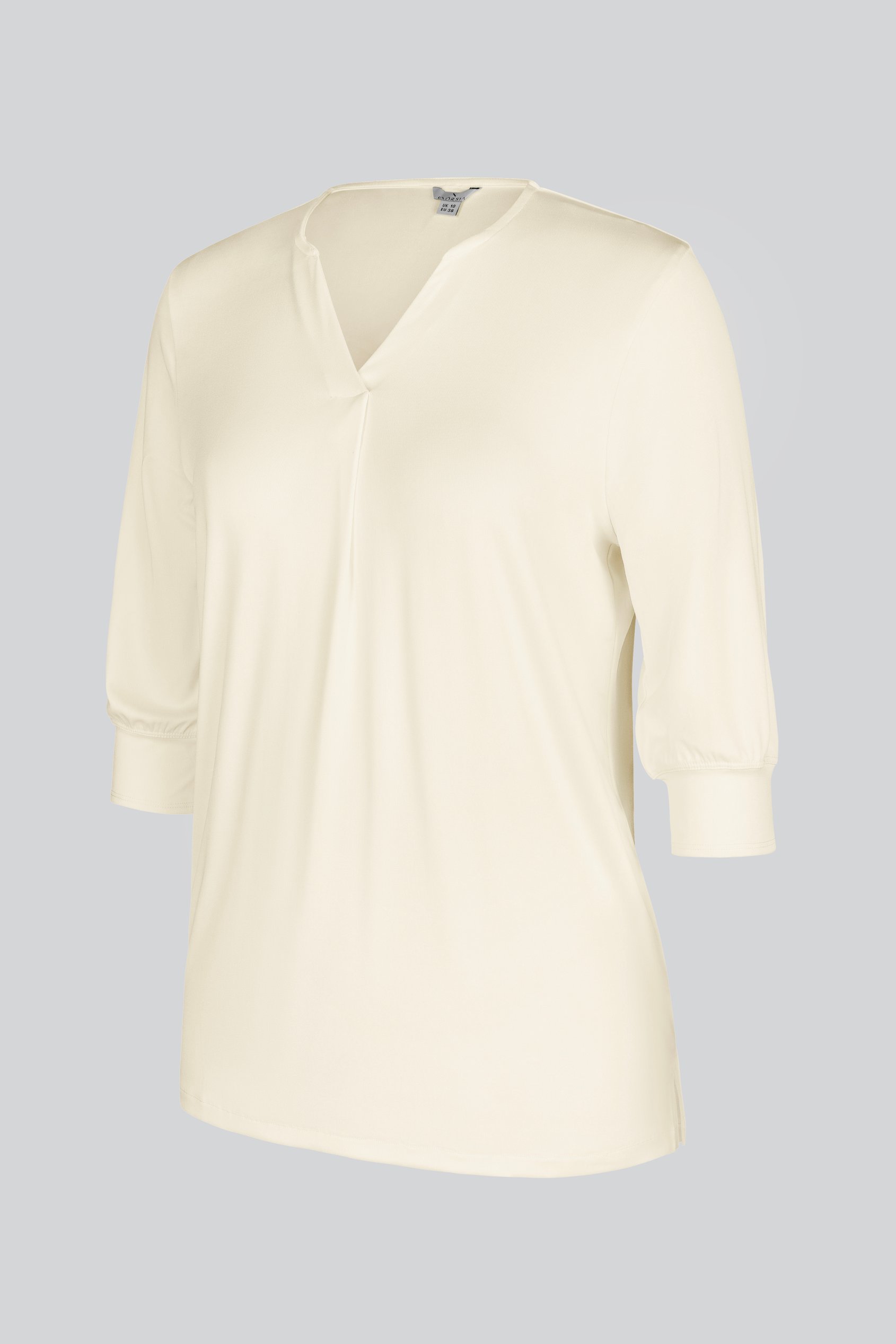 Womens V-Neck front Pleated Jersey Tops