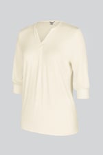 Womens V-Neck front Pleated Jersey Tops