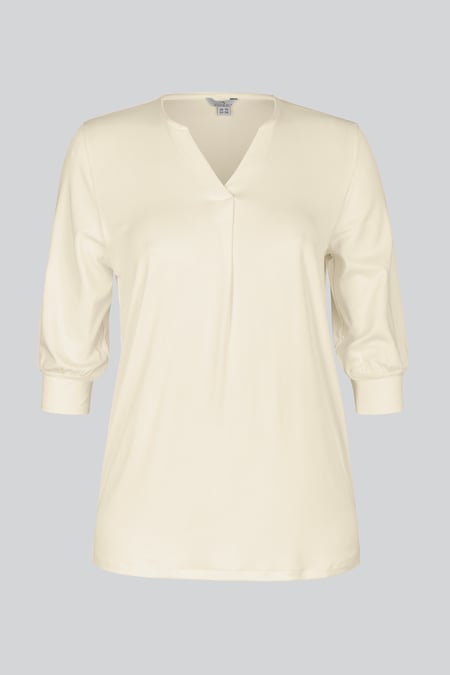 Womens V-Neck front Pleated Jersey Tops