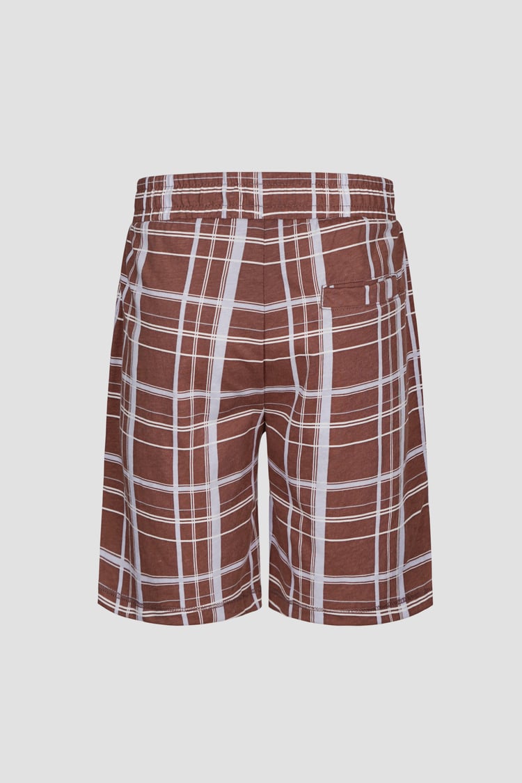 Boys Checked Shorts & T-Shirt Set (6yrs-11yrs)