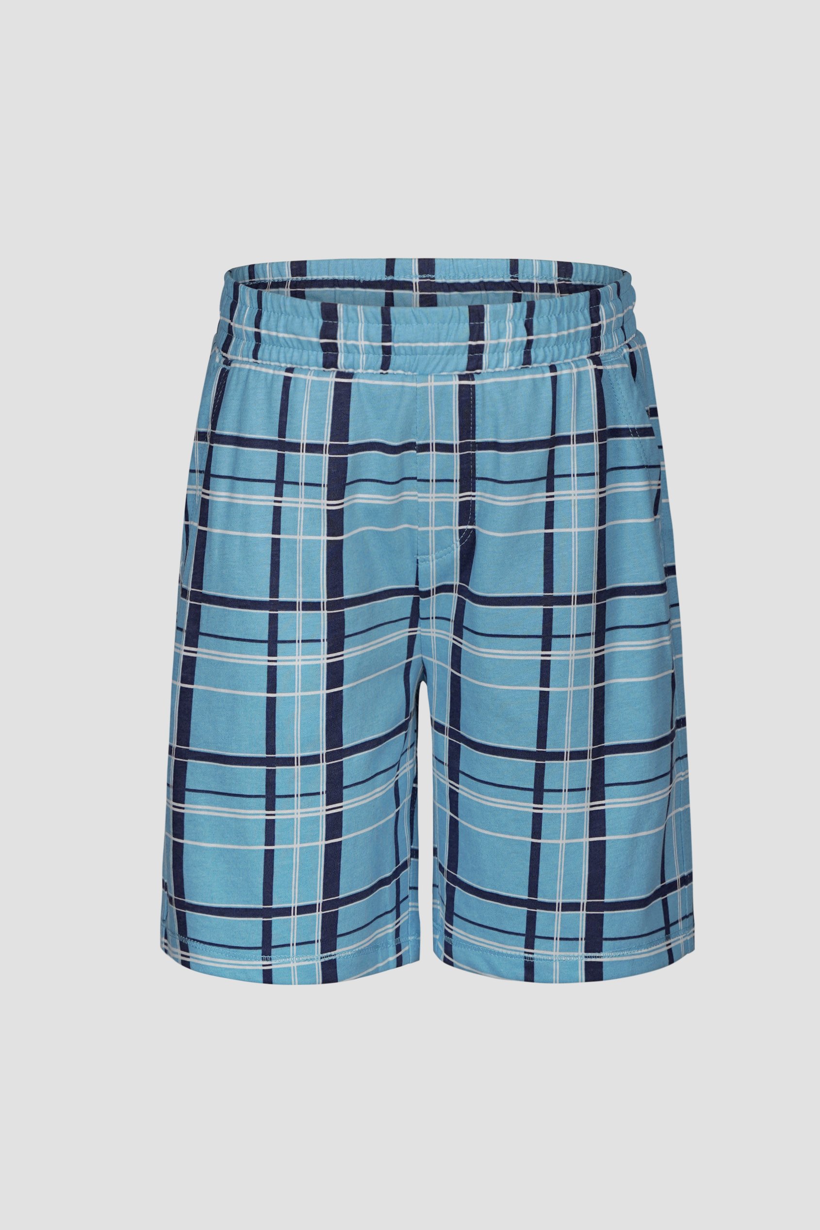 Boys Checked AOP Shorts & T-Shirt Set (6yrs-11yrs)