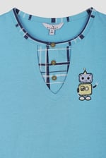 Boys Checked Shorts & T-Shirt Set (6yrs-11yrs)