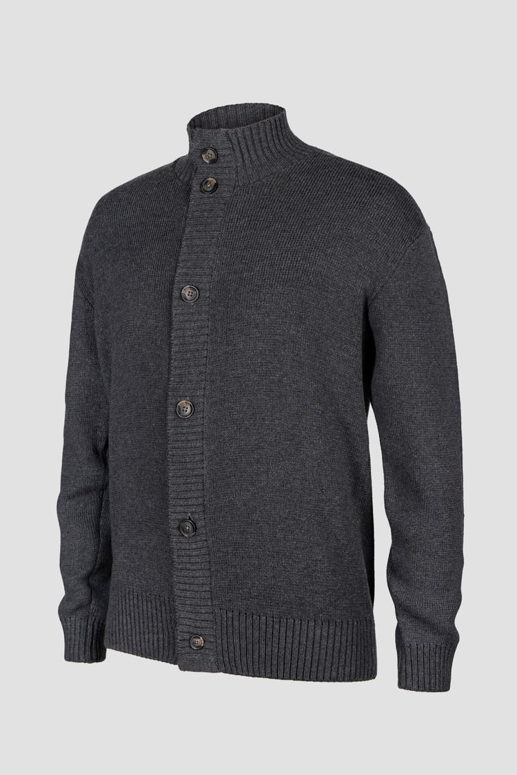 Mens Button Through Knitted Cardigan