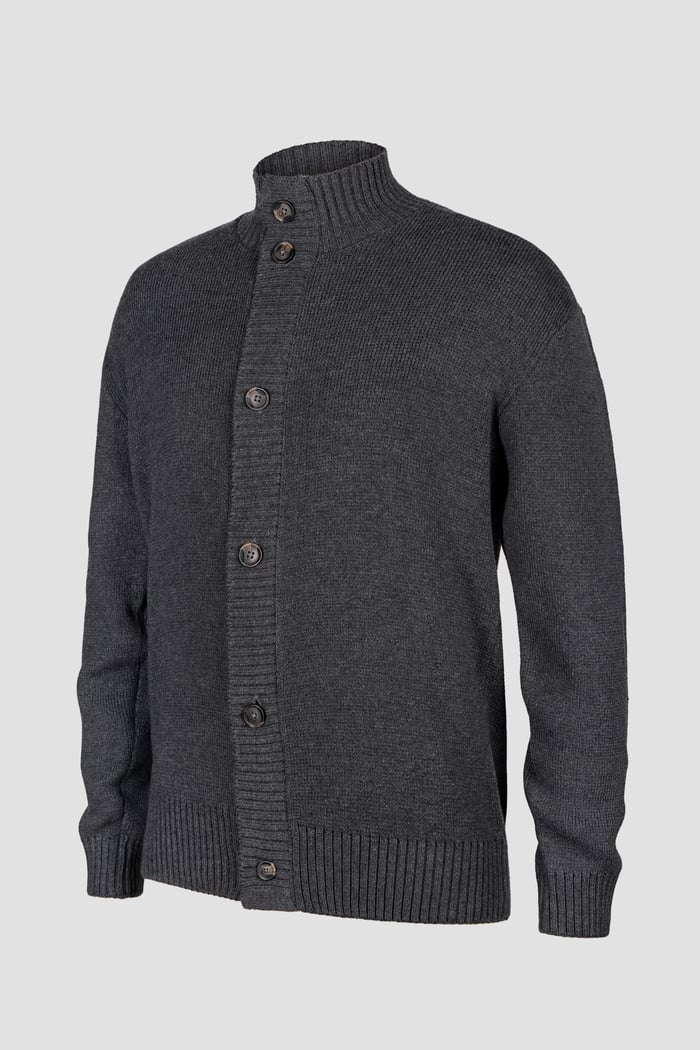Mens Button Through Knitted Cardigan