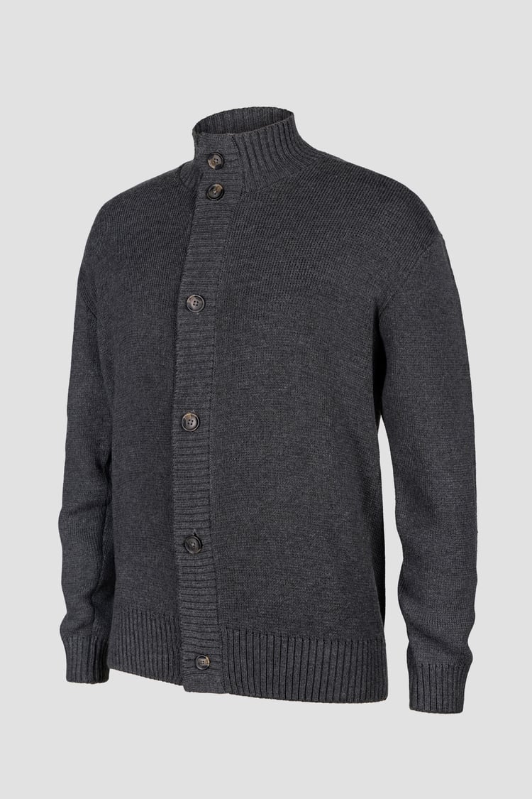 Mens Button Through Knitted Cardigan