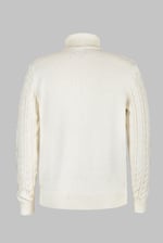 Premium Cotton Cable Knit Roll Neck Jumper