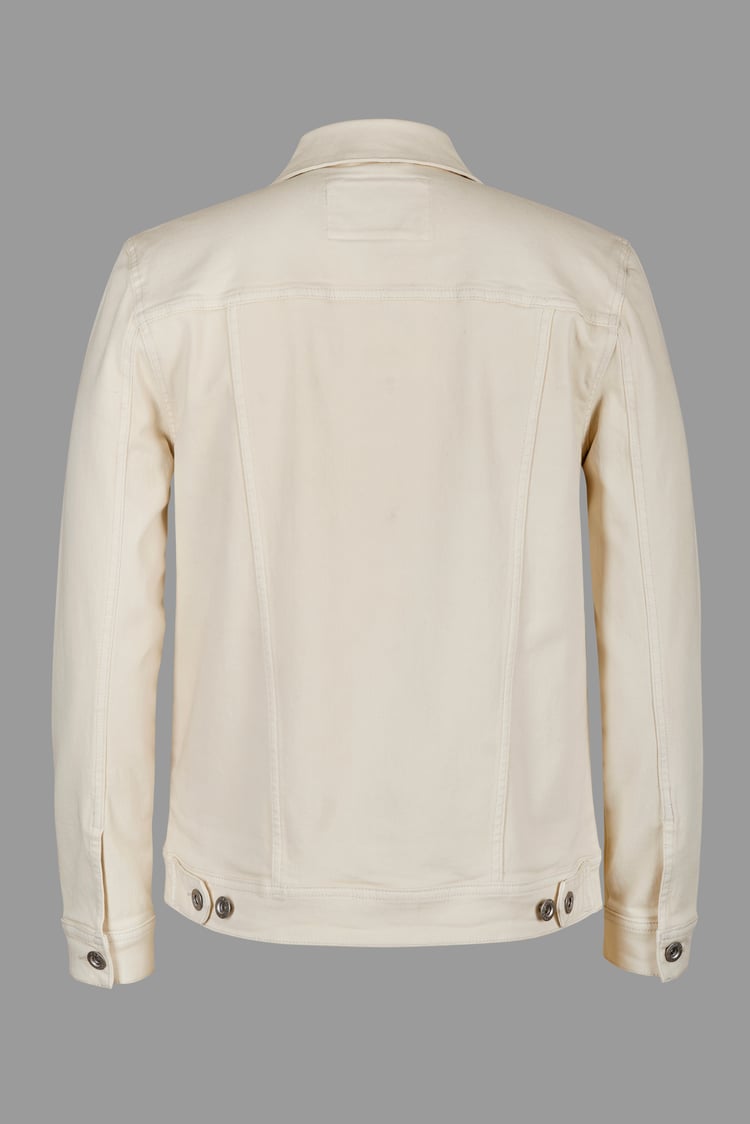 Men's Ecru White Denim Jacket